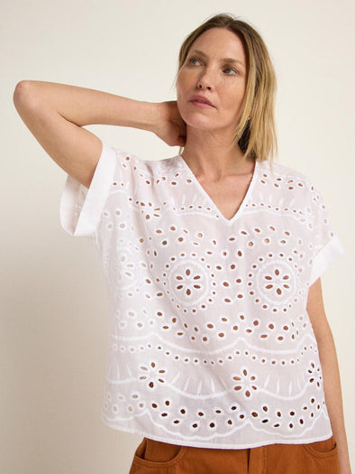 Blusenshirt mit Stickerei Lanius